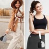 YiYunTE Dual Pouch Keychain Wallet Women Men Mini Zip Around