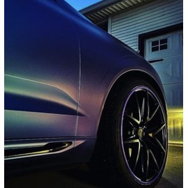 RimSavers RS-1 Alloy Wheel Protector Black Universal Fit - Up to 22" Diameter