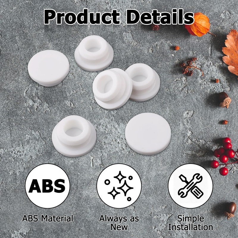 Pack of 10 Sink Overflow Covers, Overflow Covers for Sinks,