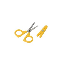 DELISH KITCHEN Pearl Metal Scissors Mini Scissors with Magnet, Yellow CC-1802