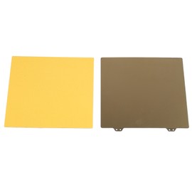 PEI Flexible Plate Double Sided Gold Powder Spring Steel Sheet for 3D Printing Magnetic B Side