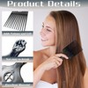 4 Pieces Fist Styling Comb, Funny Comb, Plastic Comb, Hair