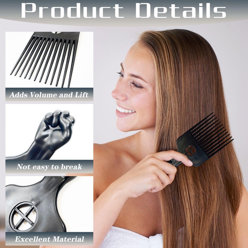 4 Pieces Fist Styling Comb, Funny Comb, Plastic Comb, Hair