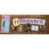 Jolee's Boutique RARE Jolees Homework Title Books Pencils Calculator Lamp