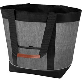 Bolsa térmica aislada, reutilizable de 30 latas, bolsa aislada suave, portátil, bolsas de comestibles para compras, comida, almuerzo, viajes, playa, camping (gris)