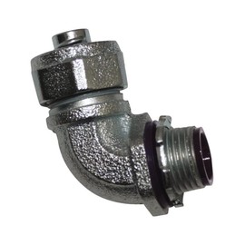 Sigma Electric ProConnex 1/2 in. Dia. Zinc-Plated Iron 90 Degree Connector for Liquid Tight 1 pk