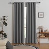Tenger Home 100% Opaque Sliding Curtains, Blackout Curtain, Curtains with