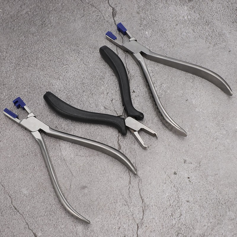 3pcs Rimless Eyeglasses Plier Optical Eyeglasses Adjusting Pliers Repairing Kit