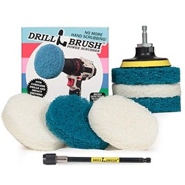 Drill Brush Power Scrubber Pads - Kitchen - Stove - Cleaning Pads - Cooktop - Oven Rack - Kitchen Scrubbers for Dishes - Pot Scrubber - Kitchen Sink - Vinyl Flooring - Drill Scrubber Attachment