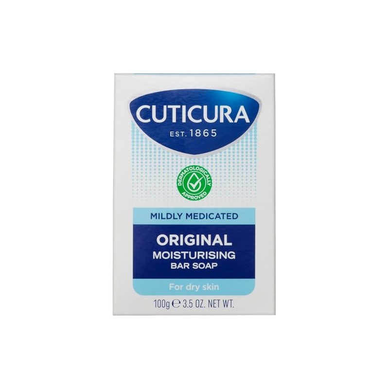 CUTICURA Original Moisturising Bar Soap for Dry Skin, Packaging May