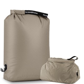 EPEDAL24 Travel Laundry Bag, Pump-Free Vacuum Compression Dirty Clothes Bag, Medium Reusable Waterproof & Washable Laundry Bag, Wet and Dry Bag, Ideal for Suitcases, Laundromats (1 Pcs) Gray