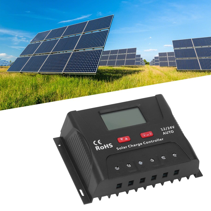 Solar Charge Controller PWM 60A Smart 12V 24V Automatic Identification