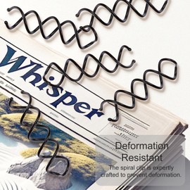 30-Piece Spiral Hair Pins, Twist Corkscrew Spin Pins with Non-Scratch Rounded Clips for Women's Hair Styling DIY (Black)