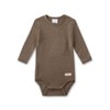 Sanetta Long-Sleeved Beige Merino Wool & Silk Bodysuit | High-Quality