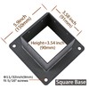 Antsky 4×4"(Actual: 3.5×3.5inch) Post Stainless Steel Flange Anchor Base with