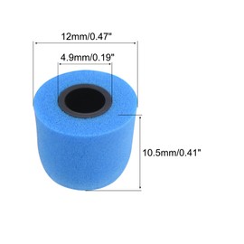 MECCANIXITY Replacement Foam Ear Tips Earbuds Bud 5.1-6mm Middle Size Earbuds Tips for Earphones Blue 8 Pcs