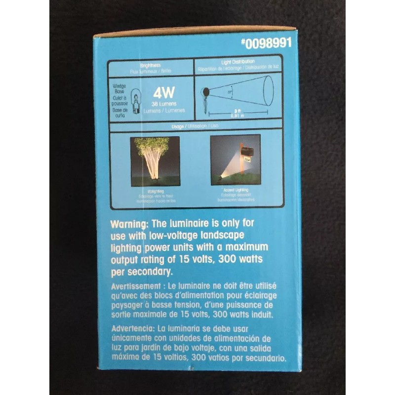Portfolio 1-Light Black Low Voltage Incandescent Flood Light