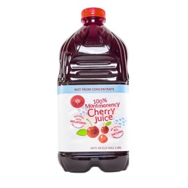 Cherry Bay Orchards Tart Cherry Juice (64 oz Bottle) - 100% Natural Cherry Juice Not From Concentrate, Boosts Immunity, Improves Sleep - No Added Sugar, Gluten Free, Non GMO