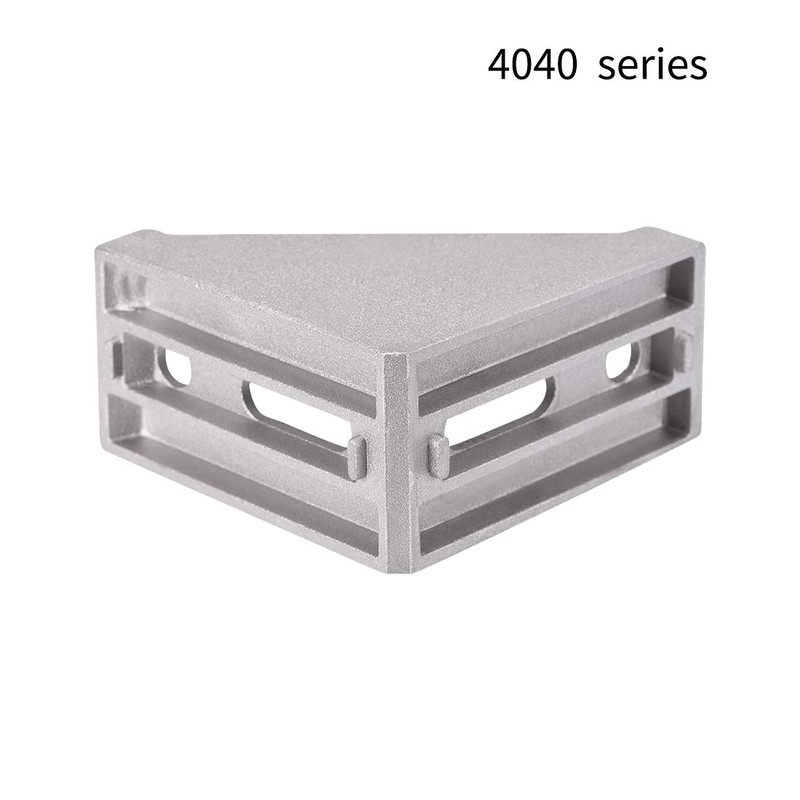 sourcing map Corner Bracket Gusset, 80mm x 80mm for 4040