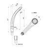 三栄 Faucet Shower Head and Hose Set of Water Saving