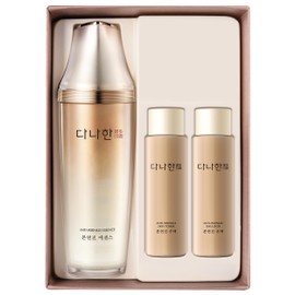 DANAHAN Bon Yeon Jin Korean Red Ginseng Face Essence Serum Gift Set - Anti-Aging Deep Hydration Nourishing Wrinkle Improvement with Ceramide Adenosine for Resilient Skin, 1.69 fl.oz.+1.69 fl.oz.