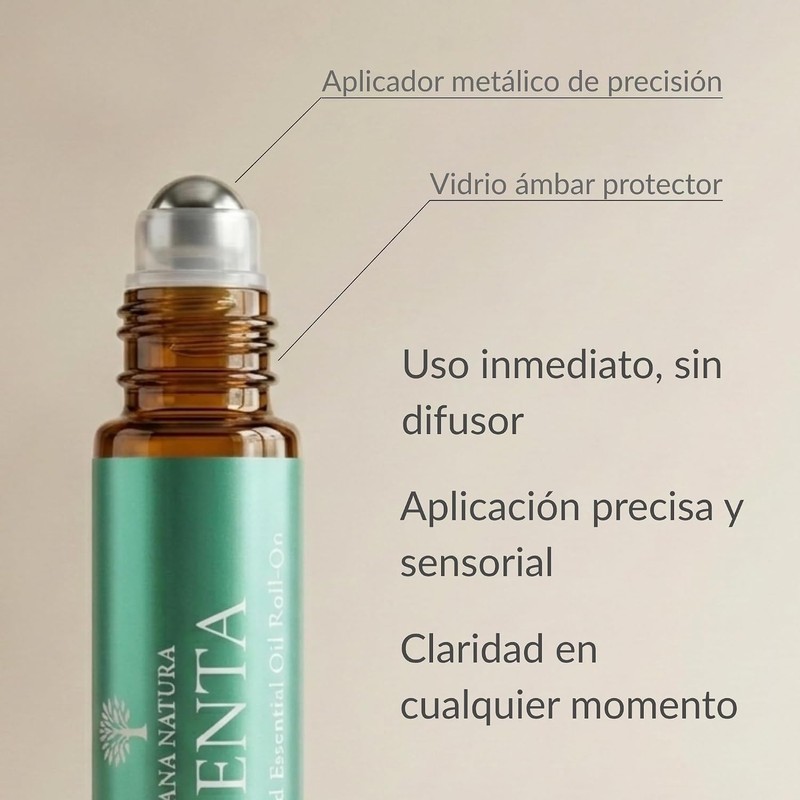Roll-On Claridad Lúmina 3 x 10 ml – Menta, Romero