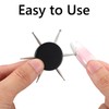 DOPENSPI 4PCS Nail Dotting Tools, 6 In 1 Circular Nail