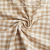 KKJIAF 4 Pieces Plaid Ruffle Queen Bed Sheets, Gingham Queen