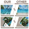 ZTHMOE Fabric 7x5ft Summer Tropical Beach Backdrop Hawaiian Island Banner