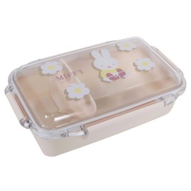 Kutsuwa Miffy Lunch Collection / Sealed 4-Point Lunch Box 16.9 fl oz (500 ml) -GIFT SERIES - Ag+ Antibacterial MF897 Made in Japan