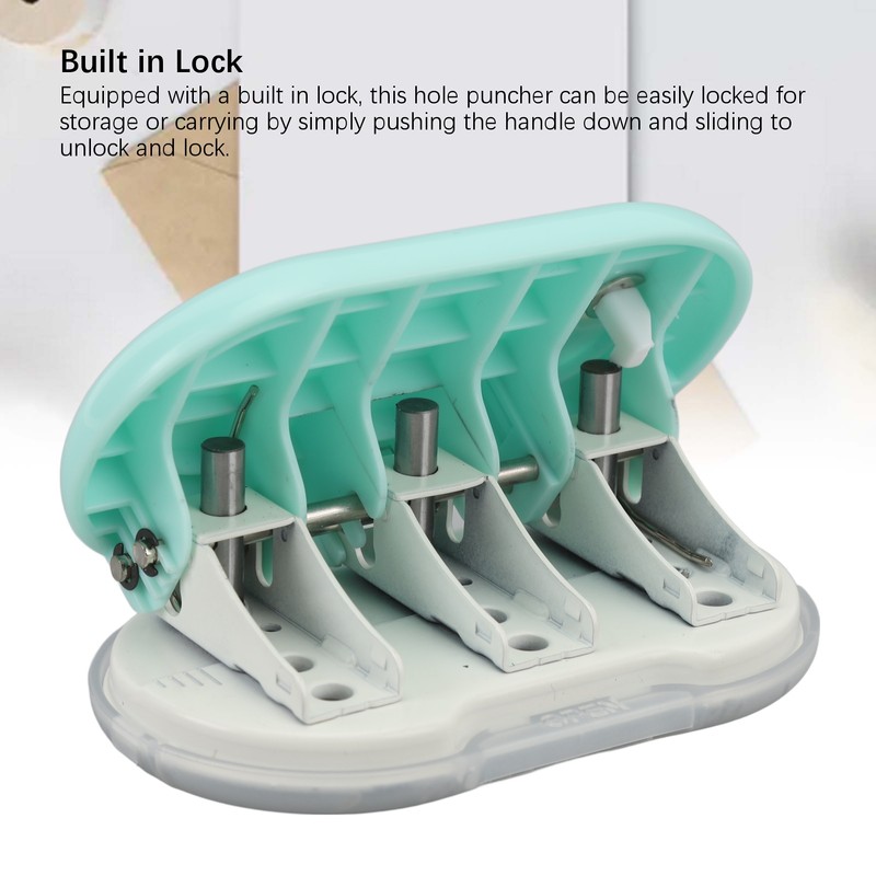 3 Hole Puncher DIY Mini Handheld Paper Punch Loose Leaf