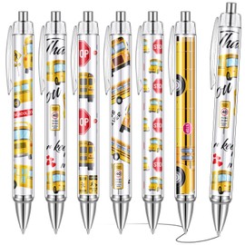 Humyoun 24 Pcs Bus Driver Appreciation Gifts Pens School Bus Ballpoint Pen Bus Driver Accessories Thank You Work Pen Birthday Gifts for Teacher's Day Men Women School Bus Driver Retired, 6 Styles