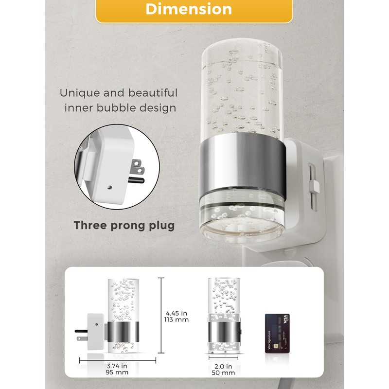 L LOHAS LED Night Light, Plug in Night Light with
