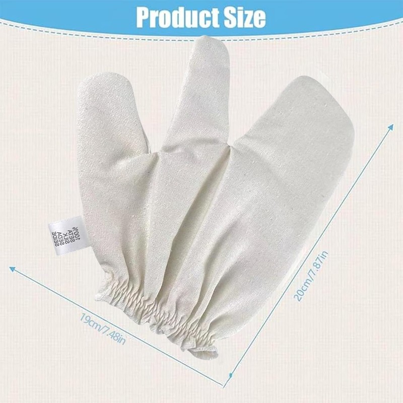 Guantes de masaje de seda cruda, guantes de ducha exfoliantes