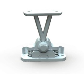 Dzina Static Caravan Mobile Motorhome Door Stop Sprung Retainer Catch Latch Colour White (1 Pack)