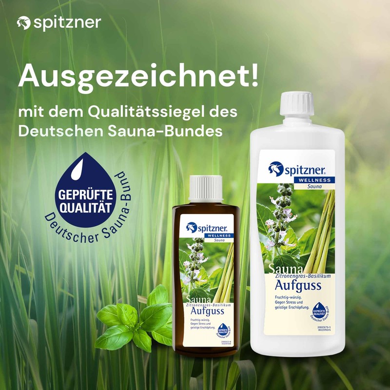 Sauna Infusion Lemongrass – Basil 1 Litre