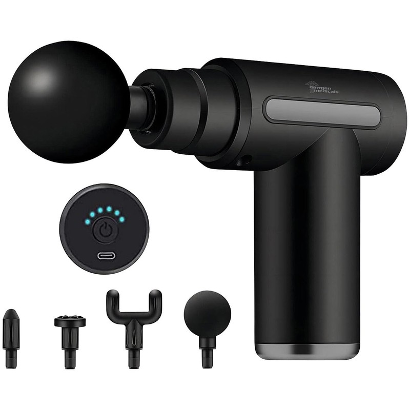 newgen medicals Massage Gun: Compact Cordless Handheld Massager with 4