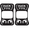 JeepTails Duck You Tail lamp Light Covers (LED) Compatible with