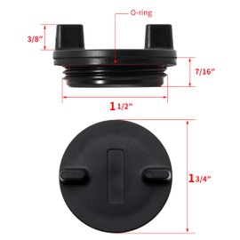 Fuel Deck Fill Cap Replaces 0126DP0BLK for Perko 1313 and 1314 Series for Seachoice 32011 for Ranger Brass Non-Locking Cap
