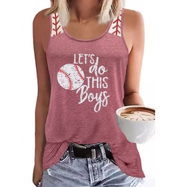 Baseball Mom Tank Tops Baseball Mama T Shirt Rub Some Dirt On It Letter Print Baseball Love Graphic Sleeveless Tee