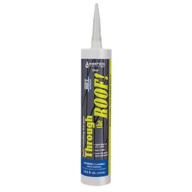 Sashco - 14010 Through The Roof Sealant, 10.5 oz Cartridge, Clear (Pack of 1)
