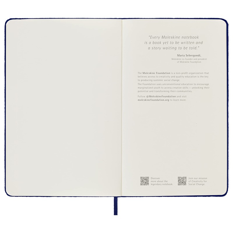 Moleskine Lined Notebook, Limited Edition Velvet Collection, Velvet Hard Cover