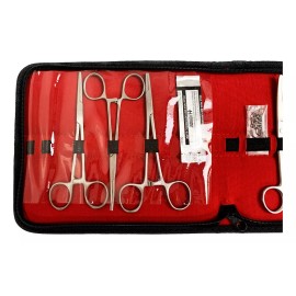 Hergom Estuche De Disección Kit 12 Piezas Acero Inoxidable Hergom