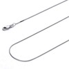 14k REAL White Gold Solid 0.9mm Box Link Chain Necklace