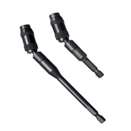 2pcs Pivot Drill Bit Holder Set, 1/4" Magnetic Hex Pivoting Bit Tip Holder, Rotary Quick Release Drill Extension Screwdriver Bit Holder, 88mm and 145mm Length