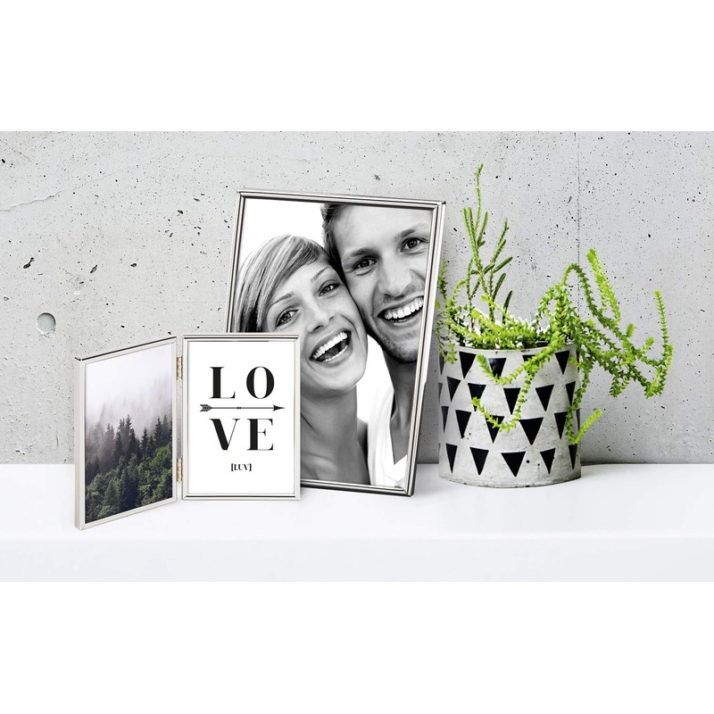 walther design WD354SD Chloe Picture Frame, Silver, 3.5 x 4.5
