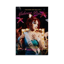 Chappell Roan The Rise And Fall Ofa Midwest Princess Album Poster Canvas Decorative Painting Modern Aesthetic Decorative Painting Bedroom Living Room Art Poster 12x18inch(30x45cm) Unframe-style