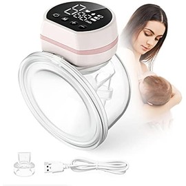 Topretty Extractor de leche portátil eléctrico, extractor de leche materna portátil con manos libres, extractor inalámbrico de leche materna, bomba