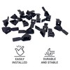 (Pack of 20 pcs) Black Shelf Brackets 20 x 20