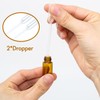 ZEJIA 3ml Roller Bottles 24Pack Amber Thick Glass Essential Oil